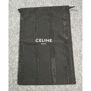 Celine Dust Bag Large Drawstring Top Black Travel Laundry Bag Storage 23x16